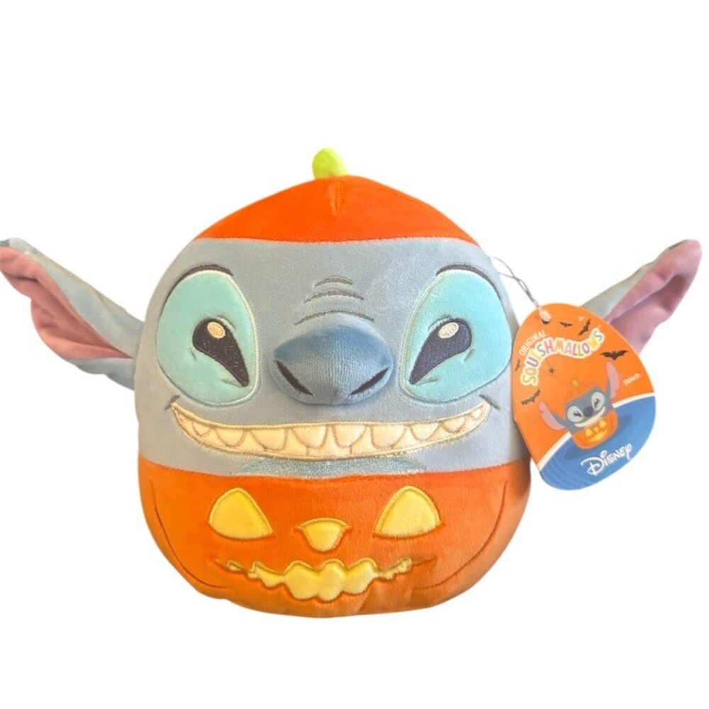 Squishmallows Disney Stitch Halloween Pumpkin Jack-o'-Lantern Plush w/ Tag